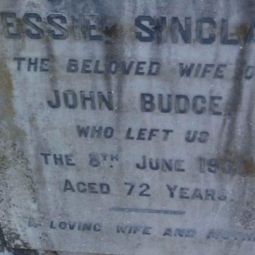 BUDGE Jessie Sinclair -1931