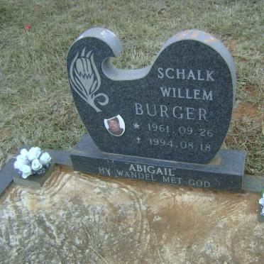 BURGER Schalk Willem 1961-1994