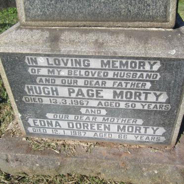 MORTY Hugh Page -1967 &amp; Edna Doreen -1987