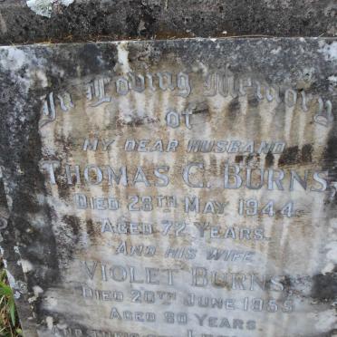 BURNS Thomas C. -1944 &amp; Violet -1955