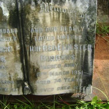 BURROWS Edward John -1949 &amp; Winifred Elvester -1951