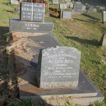 BUYS A.C.B. 1889-1965 :: BUYS B.R. 1906-1976 :: BUYS S.C. 1920-2003