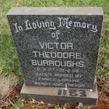 BURROUGHS Victor Theodore 1927-1958