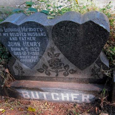 BUTCHER John Henry 1923-1981