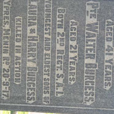 BURGESS Archie -1917 :: BURGESS Walter -1917 