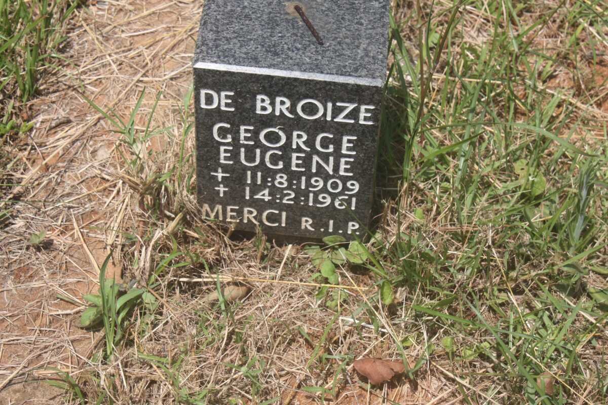 BROIZE Eugene, de 1909-1961