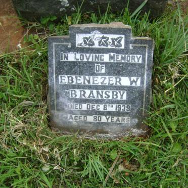 BRANSBY Ebenezer W. -1939