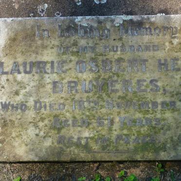 BRUYERES Laurie Osbert Henry -1933