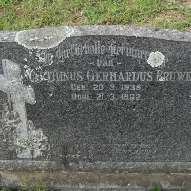 BRUWER Marthinus Gerhardus 1935-1962
