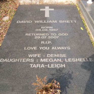 BRETT David William 1967-2007
