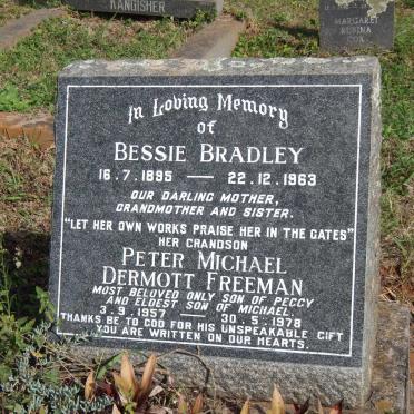 BRADLEY Bessie 1895-1963 :: FREEMAN Peter Michael Dermott 1957-1978
