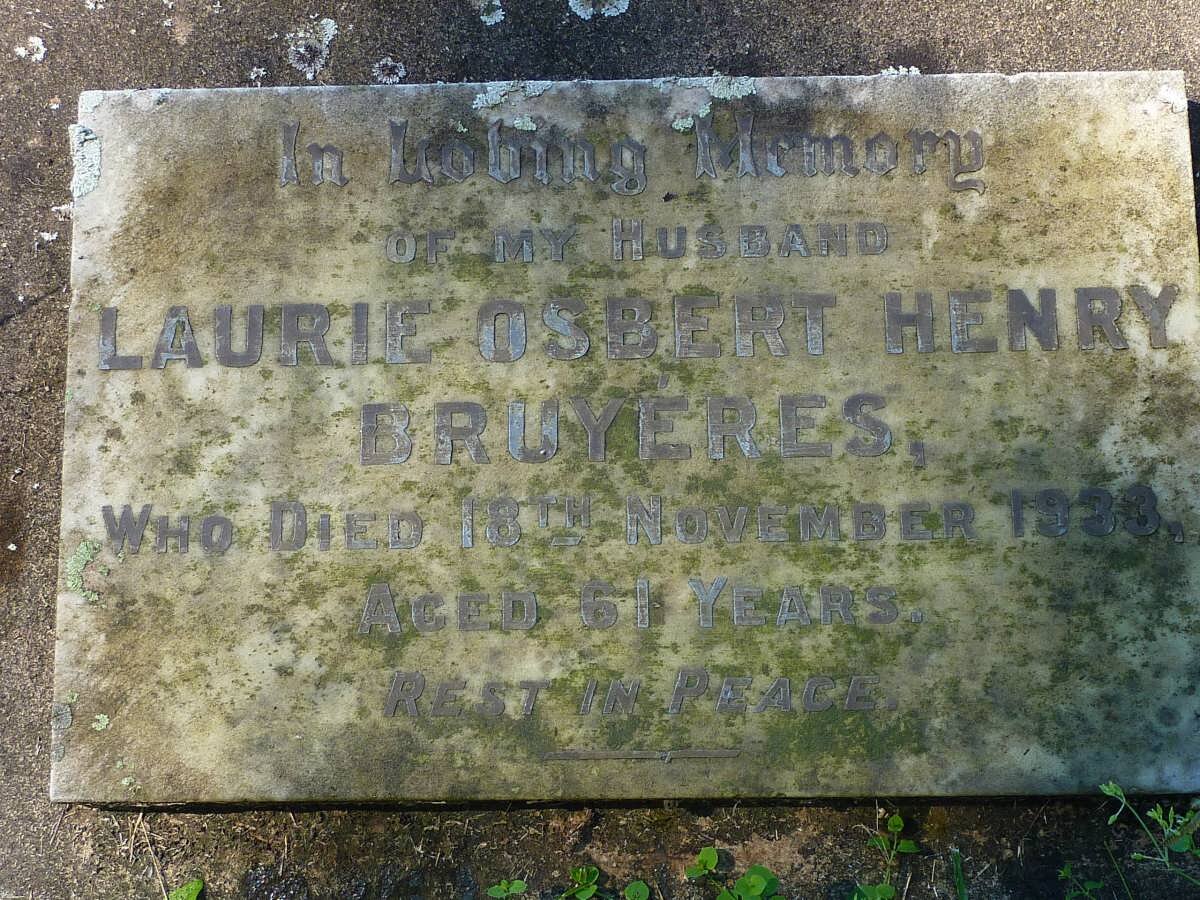 BRUYERES Laurie Osbert Henry -1933