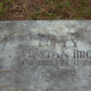 BROOKS T.S.D. Stan 1909-1986