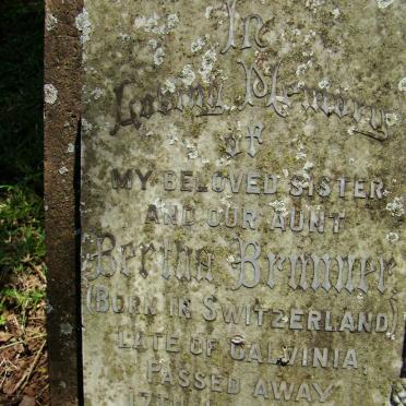 BRUNNER Bertha -1949