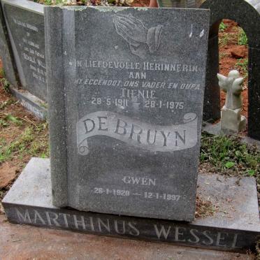 BRUYN Marthinus Wessel, de 1911-1975 :: BRUYN Gwen, de 1920-1997