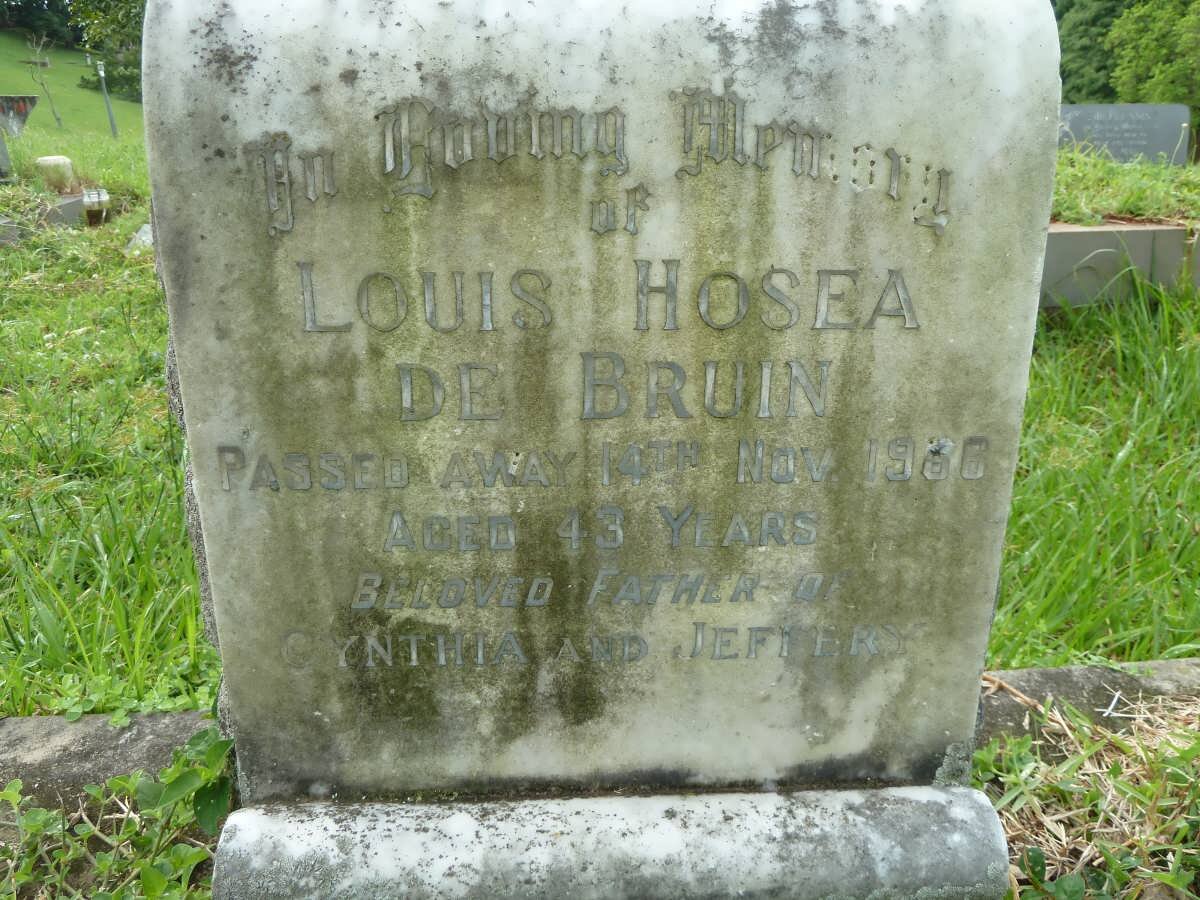 BRUIN Louis Hosea, de -1966