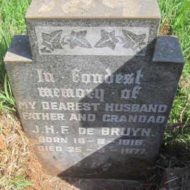 BRUYN J.H.F., de 1916-1977 &amp; Anna Maria Johanna 1915-2006 :: BRUYN Louis, de 1945-1963