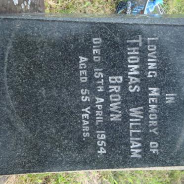 BROWN Thomas William -1954