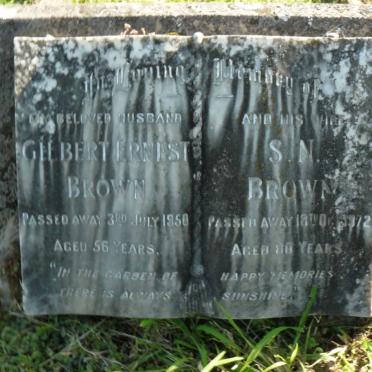 BROWN Gilbert Ernest -1950 &amp; S.N. -1972