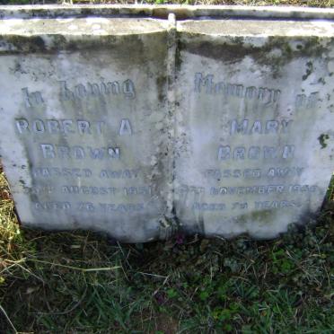 BROWN Robert A. -1951 &amp; Mary -1959
