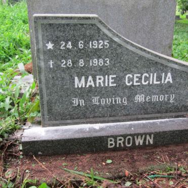 BROWN Marie Cecilia 1925-1983