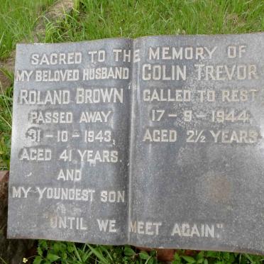 BROWN Roland -1943 :: BROWN Colin Trevor -1944