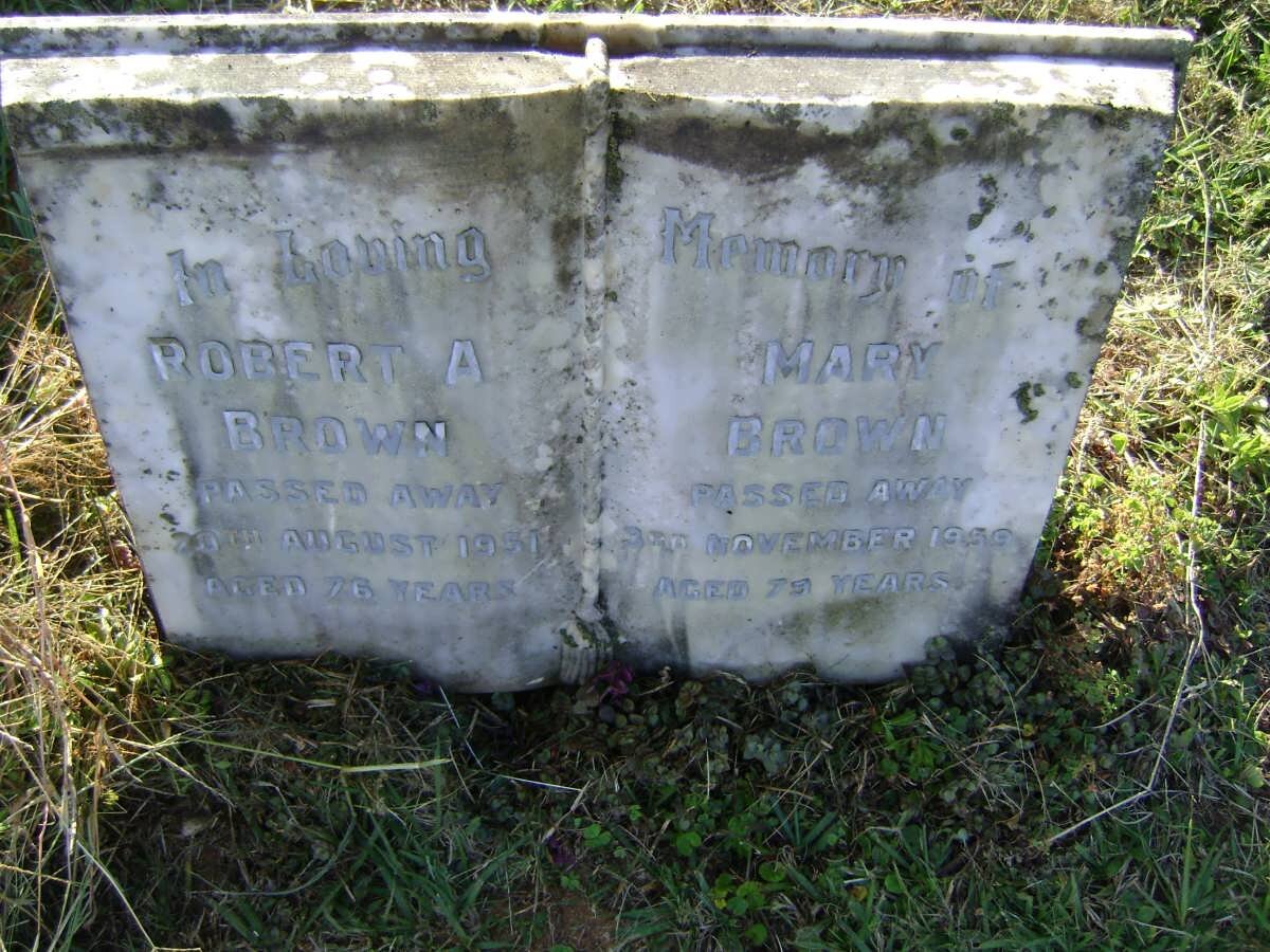 BROWN Robert A. -1951 &amp; Mary -1959