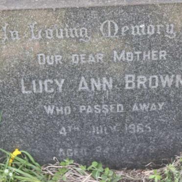 BROWN Lucy Ann -1965