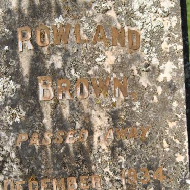 BROWN Rowland -1934