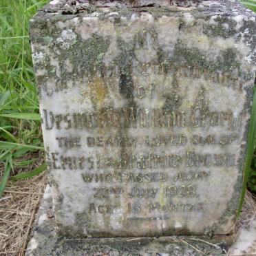 BROWN Desmond William George -1928