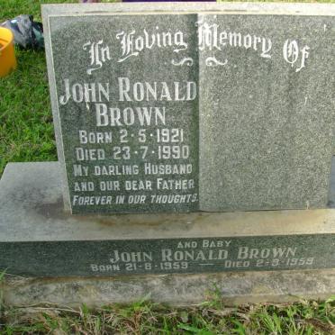 BROWN John Ronald 1921-1990 :: BROWN John Ronald 1959-1959