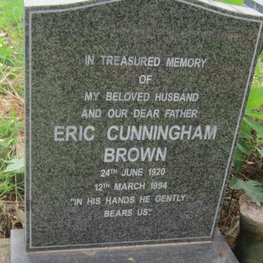 BROWN Eric Cunningham 1920-1994
