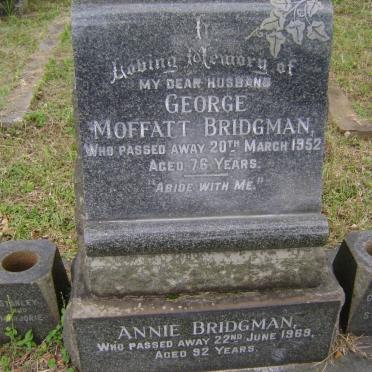 BRIDGMAN George Moffatt -1952 &amp; Annie -1969