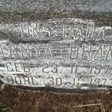 BRAND Hugo Marthinus 1920-1960 :: BRAND Tanya 1977-1977 