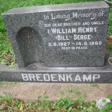 BREDENKAMP William Henry 1927-1989