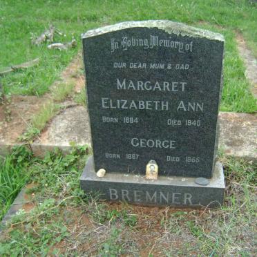 BREMNER George 1887-1955 &amp; Margaret Elizabeth Ann 1884-1940 :: BREMNER Anthony