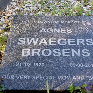 BROSENS Agnes SWAEGERS 1920-2011