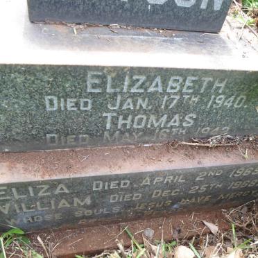 BRYSON Thomas -1942 &amp; Elizabeth -1940 :: BRYSON William -1968 &amp; Eliza -1965
