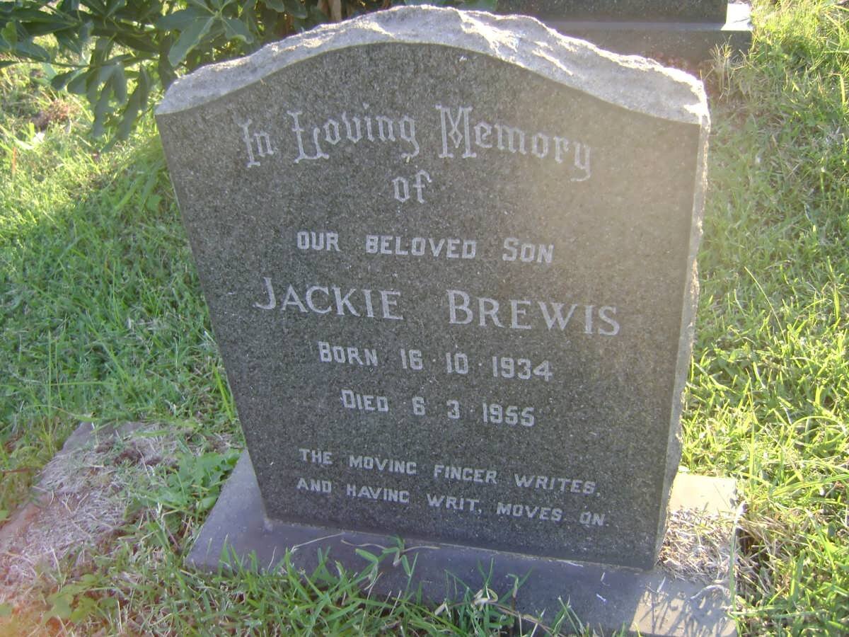 BREWIS Jackie 1934-1955