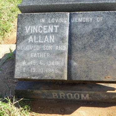BROOM Vincent Allan 1949-1989