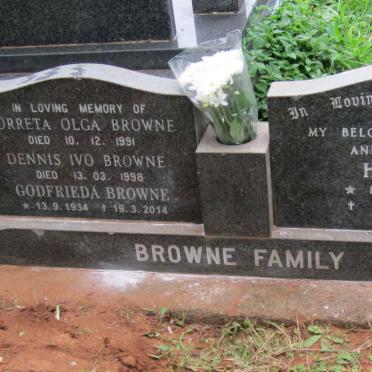 BROWNE Henry 1930-1982 :: BROWNE Godfrieda 1934-2014 :: BROWNE Lorreta Olga -1991 :: BROWNE Dennis Ivo -1998