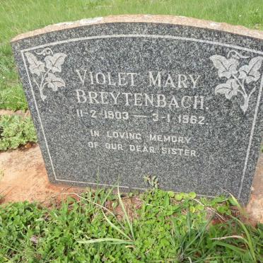 BREYTENBACH Violet Mary 1903-1962