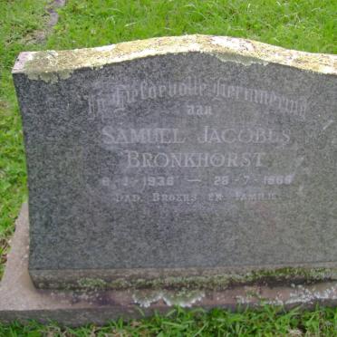 BRONKHORST Samuel Jacobus 1936-1966