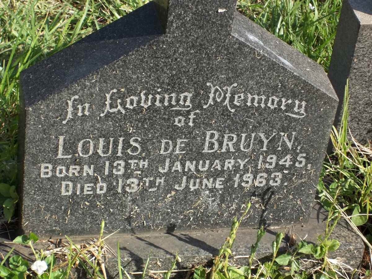 BRUYN Louis, de 1945-1963