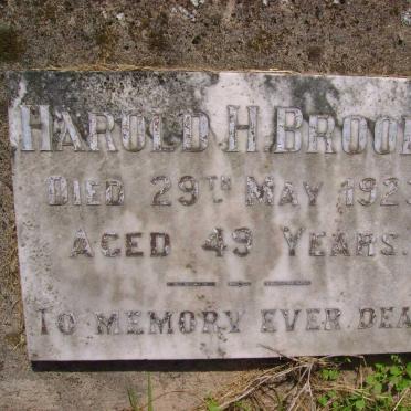 BROOKS Harold H. -1923