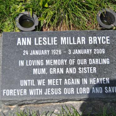 BRYCE Ann Leslie Millar 1926-2009