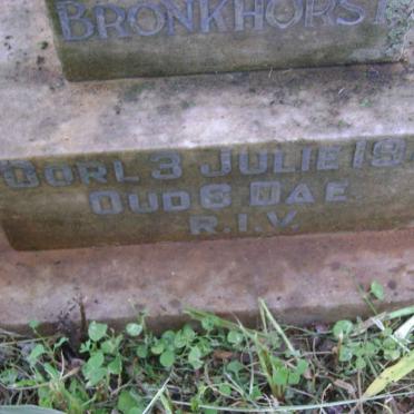 BRONKHORST Jan 1919-1992 &amp; Susarah S.L. 1910-1970 :: BRONKHORST Rita E.-1946