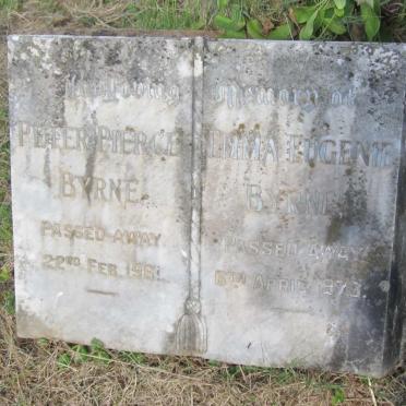 BYRNE Peter Pierce -1961 &amp; Emma Eugenie -1973