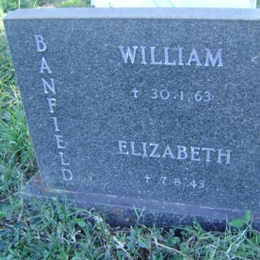 BANFIELD William -1963 &amp; Elizabeth -1943