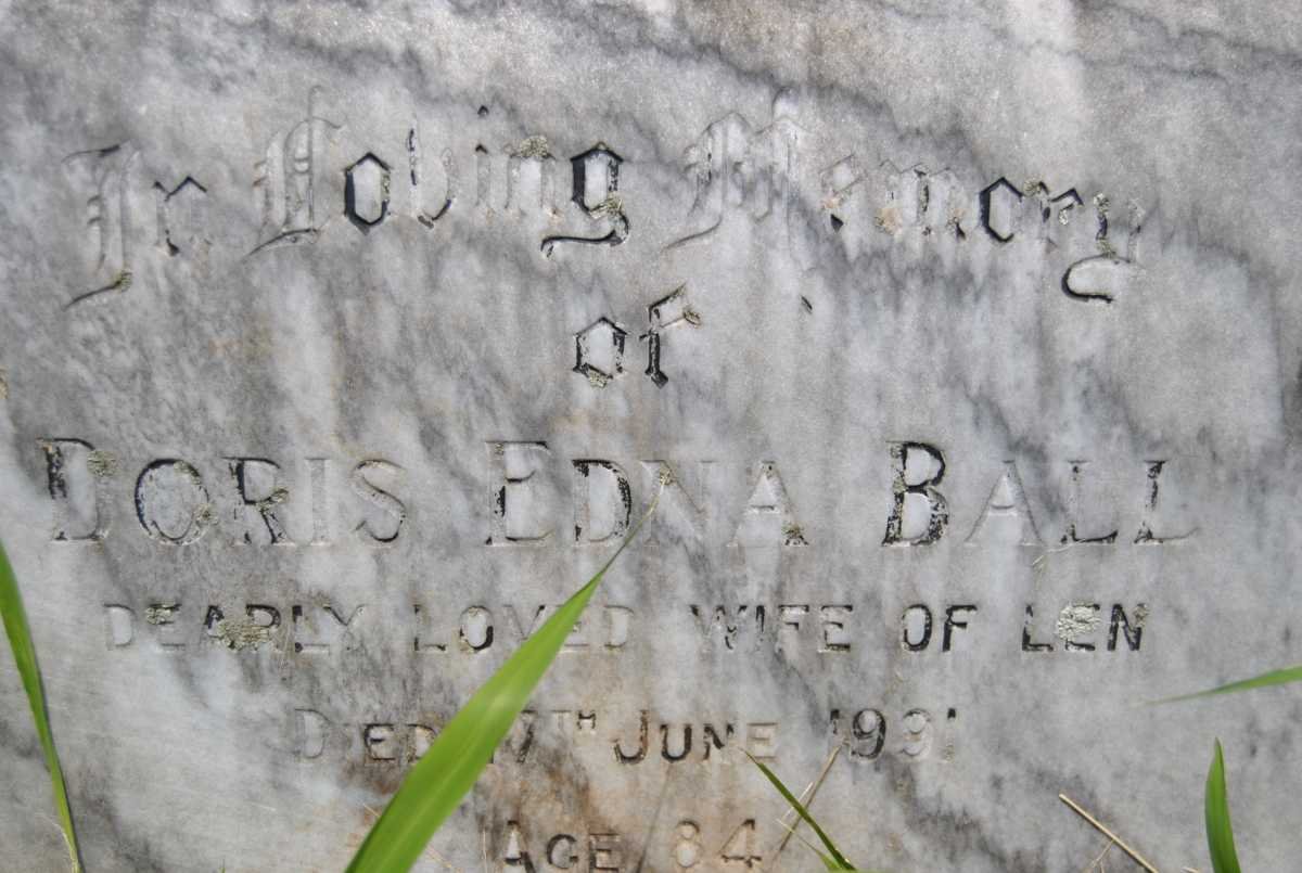 BALL Doris Edna -1991